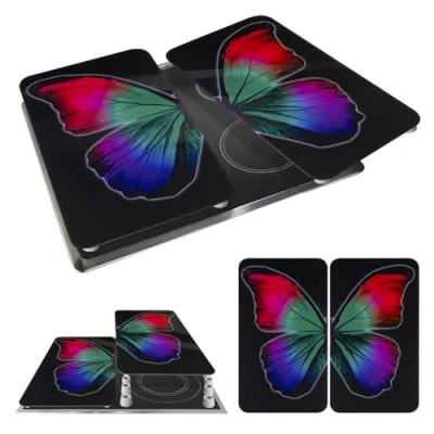 Afbeelding van WENKO Kookplaatdeksel Universeel, butterfly by Night (set, 2 delig)