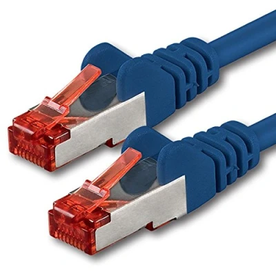 Afbeelding van 1aTTack.de 1x 1m Cat 6 netwerkkabel patchkabel Cat6 RJ45 SFTP blauw