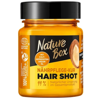 Afbeelding van Nature Box Argan Haar Shot Haarverzorging Voordeelverpakking 5 x 60 ml