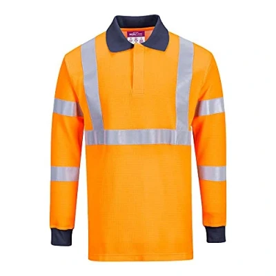 Afbeelding van Vlamvertragend RIS Poloshirt maat Medium, Orange