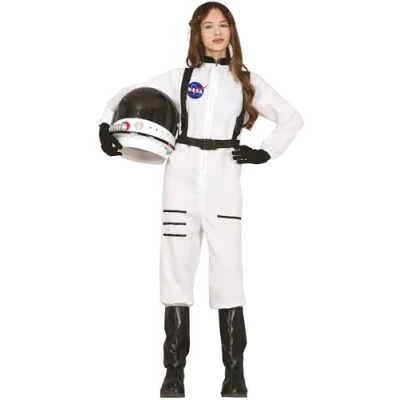 Afbeelding van FIESTAS GUIRCA, S.L. Wit astronautenkostuum voor tieners 14 16 jaar