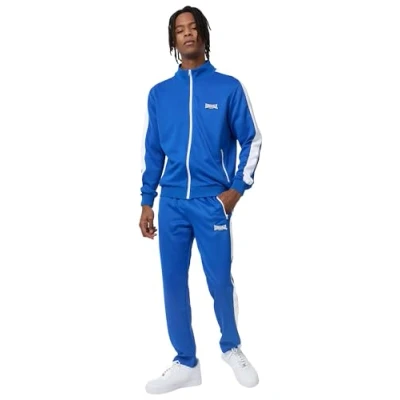 Afbeelding van Lonsdale Normale Passform Manhay Trainingspak, Heren, Maat: XXL, Blue white