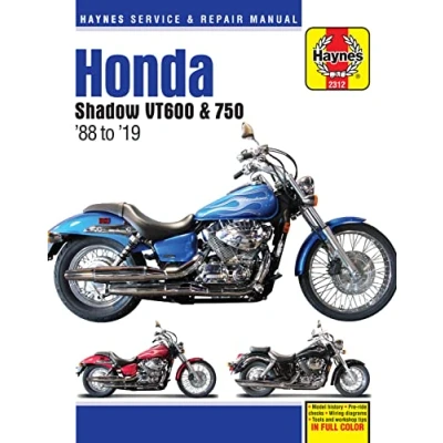 Afbeelding van Honda Shadow VT600 &amp; 750 (88 19): Model History Pre Ride Checks Wiring Diagrams Tools and Workshop Tips