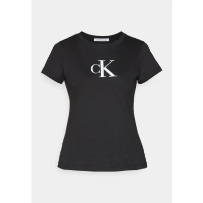 Afbeelding van Calvin Klein Jeans Gradient TEE Tshirt print, Dames, Maat: XS, Black