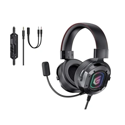 Afbeelding van Hoofdtelefoon met microfoon Conceptronic ATHAN03B Zwart