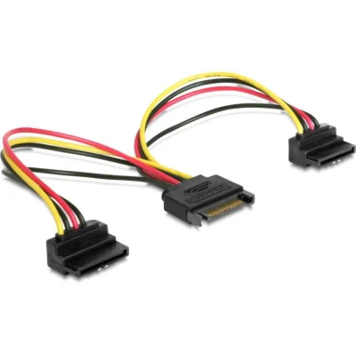 Afbeelding van DeLOCK 15 Pin SATA &gt; 2x voedingsconnector splitterkabel