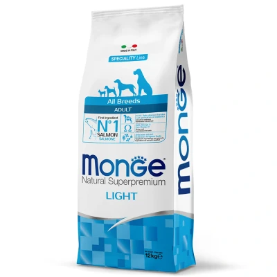 Afbeelding van 12kg Zalm met Rijst Alle rassen Light Monge Naturel Superpremium honden