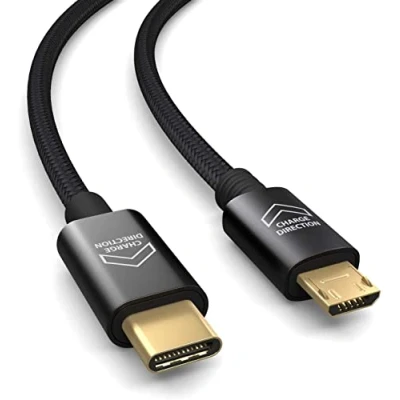 Afbeelding van 0.5m MICRO USB a C cable, OTG, e bike ordenador cable de carga Compatible para Bosch Intuvia, Kiox, Nyon 1, Yamaha, DJI drone, gimbal