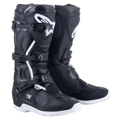 Afbeelding van Alpinestars 2024 Tech 3 Enduro Crosslaarzen Zwart / Wit maat 42