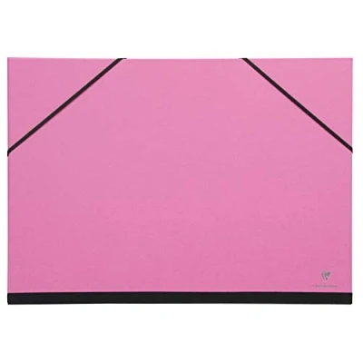 Afbeelding van Clairefontaine 144806C tekenmap Maya met elastieksluiting, praktisch en robuust, 28 x 38 cm, 1 stuk, fuchsia