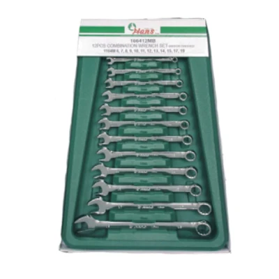 Afbeelding van Steeksleutels, steeksleutelset HANS 12 stuks(6 mm 19 mm) gepolijst