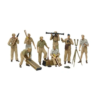 Afbeelding van Tamiya German Artillery Crew Set Africa Corps Luftwaffe
