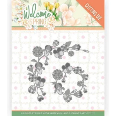 Afbeelding van Spring Garland Welcome Cutting Die by Jeanine&#039;s Art