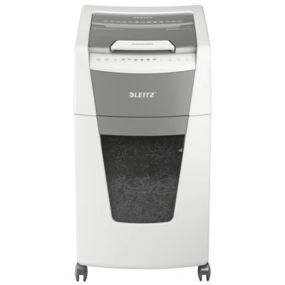 Afbeelding van Papiervernietiger Leitz IQ Auto+ Office 300 P4 snippers 4x28mm