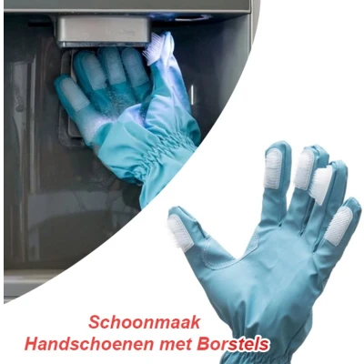 Afbeelding van Handschoenen met Borstels Ideaal voor Moeilijk Bereikbare Plekken