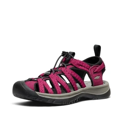 Afbeelding van Keen Whisper Outdoorsandalen, Dames, Maat: 37.5, Beaujolais rot schwarz Polyester