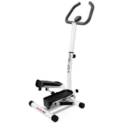 Afbeelding van Everfit STEP TWIST Mini Stepper met Hendelbar Wit Metaal