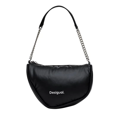 Afbeelding van Desigual Dames Accessoires Stof Across Body Bag, Zwart, zwart