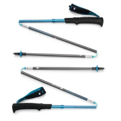 Afbeelding van BLACK DIAMOND Afstand Carbon Z trekking en hardloopstokken, paar ultralichte opvouwbare wandelstokken van koolstofvezel, vaste lengte, woestijnhemel, 130 cm