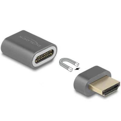 Afbeelding van Delock HDMI Adapter Stecker zu Buchse 8K 60 Hz magnetisch