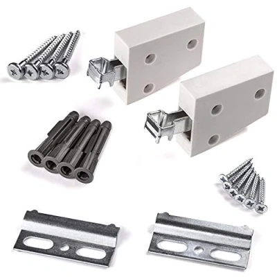 Afbeelding van 2 stuks SOTECH kastophanger, complete set, wit, draagvermogen max. 120 kg