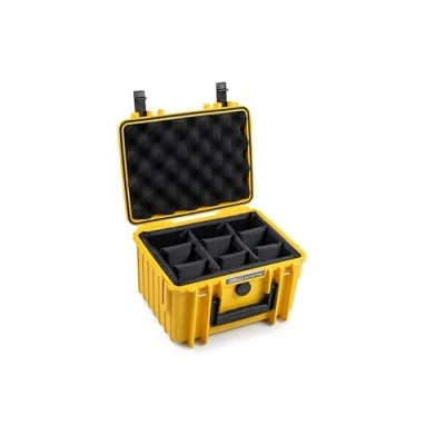 Afbeelding van B&amp;W International Type 2000 Outdoor Case incl. vakindeling geel