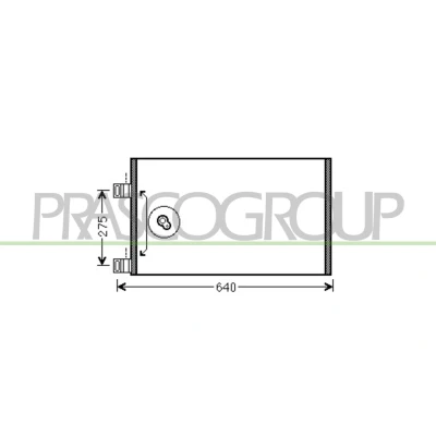 Afbeelding van Condensor, airconditioning PRASCO ME750C001