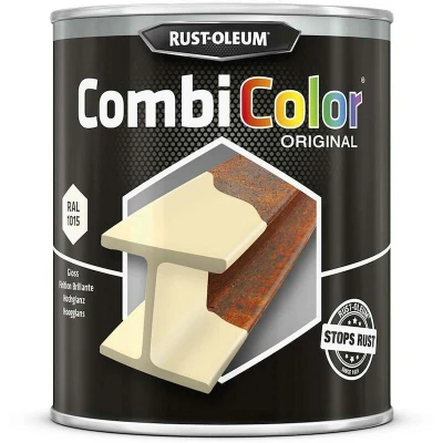 Afbeelding van rust oleum combicolor hoogglans ral 1015 licht ivoor 750 ml