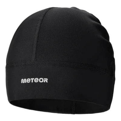 Afbeelding van meteor Muts onder Fietshelm Skihelm Rennende hoed Beanie perfect voor heren dames jeugd kinderen Unisex One size Ghost (Zwart)