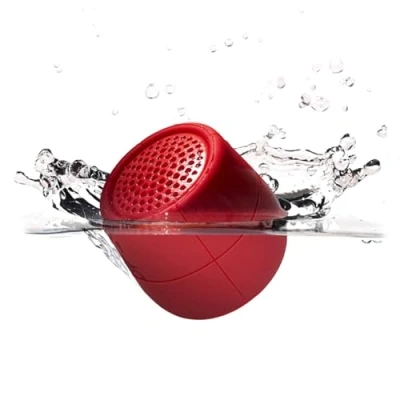 Afbeelding van Lexon Mino X drijvende Bluetooth luidspreker, IPX7 waterbestendig, oplaadbaar en koppelbaar rood