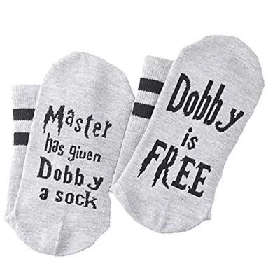 Afbeelding van Surenhap Unisex nieuwigheid sokken Funny Set Master Has Given Dobby a Sock, is Socks Grappige