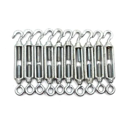 Afbeelding van 10x Heavy Duty Gegalvaniseerde Spanschroef Zeef M5 Haak Eye Wire Spanner