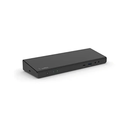 Afbeelding van Belkin DisplayLink dockingstation voor 3 monitoren, meerpoorts USB hub met 3x HDMI, 2x DisplayPort, drie 4K displays 85 W PD, Gigabit Ethernet, 3,5 mm (microfoon/luidspreker), 1x C en 5x A