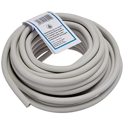 Afbeelding van Kopp mantelleiding 5 aderig, NYM J 5x1,5 mm2 (10m) stroomkabel voor vaste installatie, 300V/500V, elektrische leiding vochtige ruimtes, grijs, 153010840