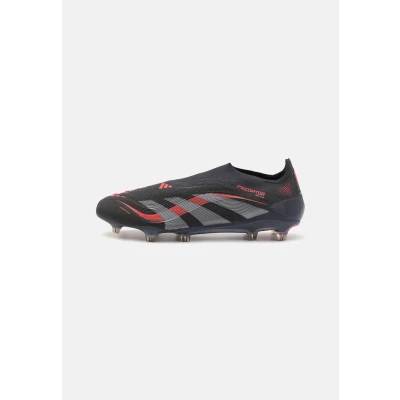 Afbeelding van adidas Performance Predator Elite Laceless FIRM Ground Voetbalschoenen met kunststof noppen, Heren, Maat: 39 1/3, Core black/grey four/lucid red