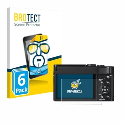Afbeelding van BROTECT Screenprotector voor Panasonic Lumix DC TZ99 Folie Beschermfolie transparant (6 Stuks)