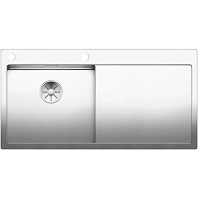 Afbeelding van Blanco spoelbak Claron 5 S IF trekknop links vlakinbouw RVS 521626