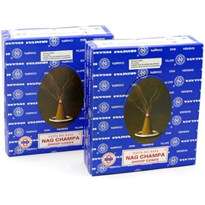 Afbeelding van Satya Sai Baba Nag Champa Wierook Kegels Nagchampa 24 Dozen = 288