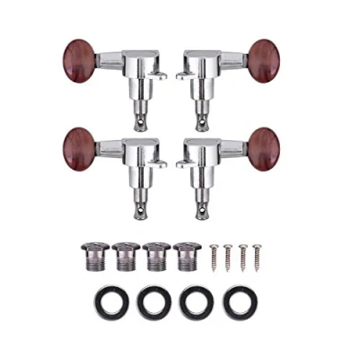Afbeelding van Ukulele String Tuning Pegs, 2L2R Geschlossene Locking Tuner Rot Runde Mechaniken f¨¹r