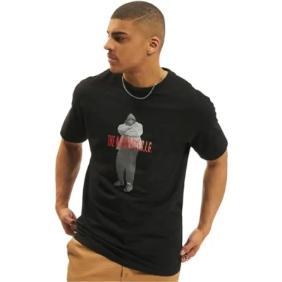 Afbeelding van Upscale by Mister Tee Biggie Smalls Tshirt print, Heren, Maat: XS, Black