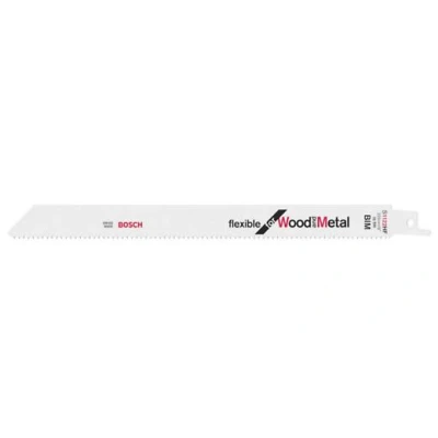 Afbeelding van Bosch s 1122 hf reciprozaagblad 225 x 10tpi hout/metaal (per 100 stuks)