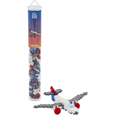 Afbeelding van Plus Vliegtuig Tube Constructiespeelgoed Set Met Bouwstenen 100 Delige Bouwset Bouwspeelgoed Vanaf 3 Jaar