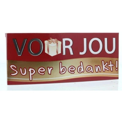 Afbeelding van Voor Jou! Wensreep super bedankt 70 g
