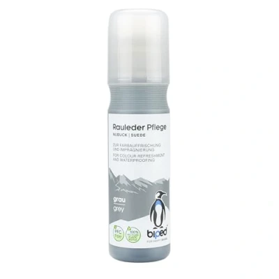 Afbeelding van biped Suèdeverzorging Kleurverfrissing en impregnatie Velours nubuck stick met opbrengspons 75 ml z2790(grijs)