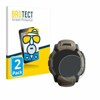 Afbeelding van BROTECT Screenprotector voor Garmin Instinct 2X Solar Tactical Edition Folie Beschermfolie matte (2 Stuks)