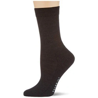 Afbeelding van FALKE No. 3 Finest Merino &amp; Silk damessokken antraciet grijs (anthra.mel) Maat: 41 42