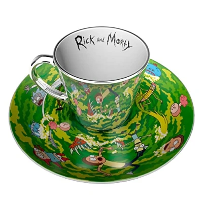 Afbeelding van Rick &amp; Morty Portal Mirror Mug Plate Set