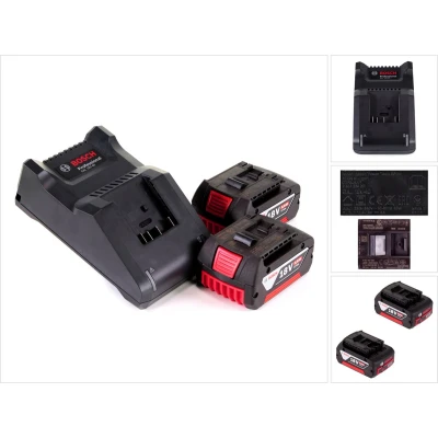 Afbeelding van Bosch Startset 18V met 2x GBA accu 5.0Ah + GAL 40 lader