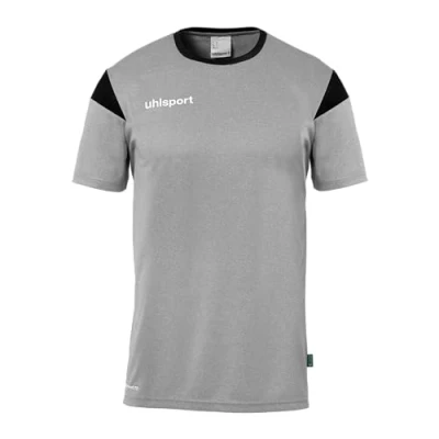 Afbeelding van Uhlsport Squad 27 Shirt Korte Mouw Kinderen Donkergrijs Gemeleerd / Zwart Maat: 164