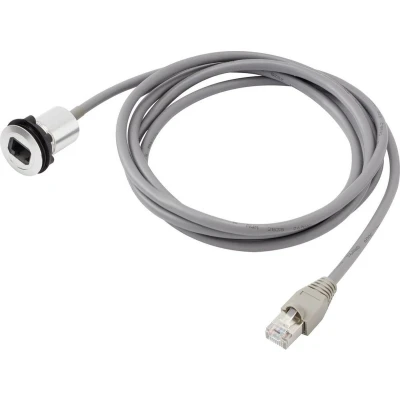 Afbeelding van TRU COMPONENTS RJ45 01 BK inbouwbus 1408771 Bus, inbouw, Stekker, recht Aantal polen: 8P8C polen Zwart 1 stuk(s)